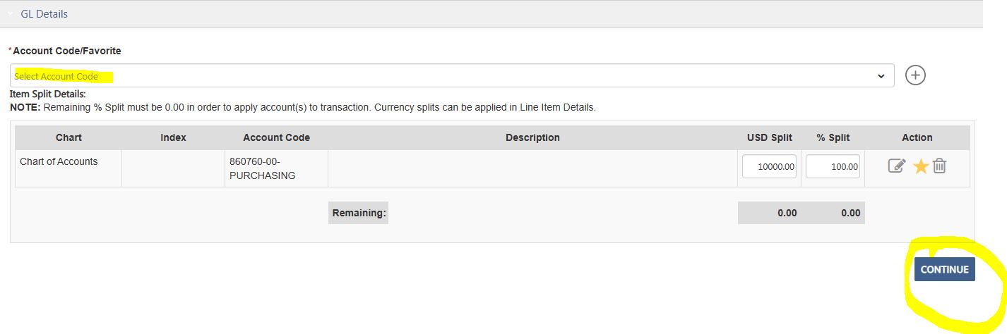 Shop - Non-Catalog Cart - GL Details.JPG